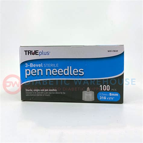 Trueplus Pen Needles 31g 8mm 100bx