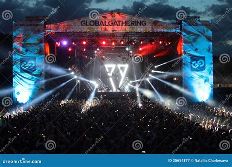 Minsk Belarus July 6 Global Gathering Festival Crowd At Borovaya