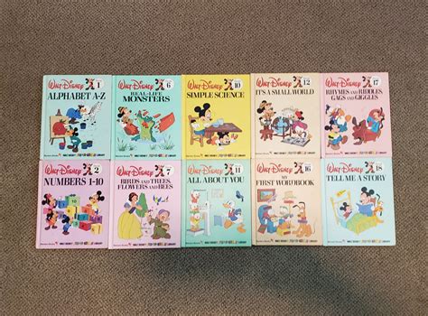 Vintage Walt Disney Fun To Learn Library Books Bantam Books Etsy Canada