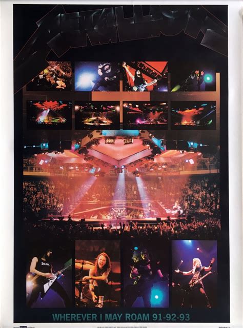 Metallica · Wherever I May Roam Tour 8184 Poster · Supreme Chaos Records