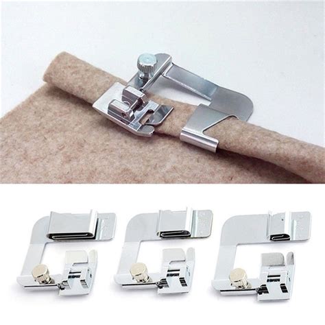Domestic Sewing Machine Foot Presser Rolled Hem Feet Set For Brother
