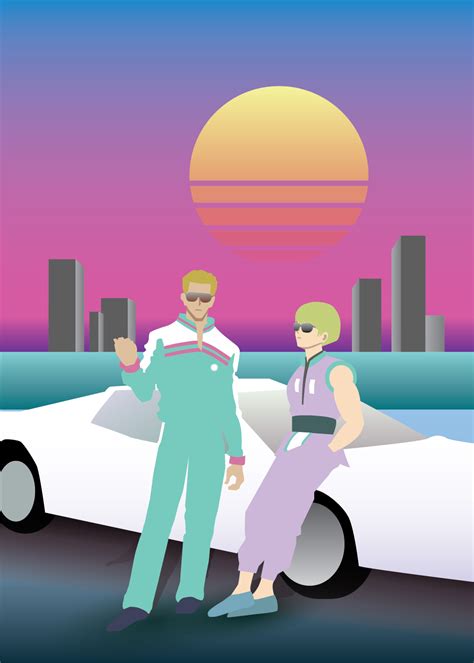 Made A Vector With Phinks And Shalnark In Miami Rhunterxhunter