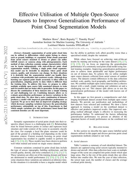 Effective Utilisation Of Multiple Open Source Datasets To Improve