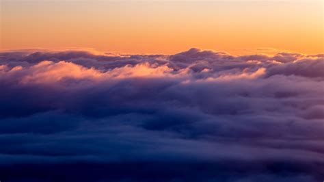 Download Wallpaper 2560x1440 Clouds Sky Porous Sunset Widescreen 16