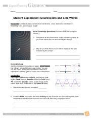 Gizmos moles answer sheet / bestseller: Sound-Beats-Sine-Waves-Gizmo - Name Date Student ...