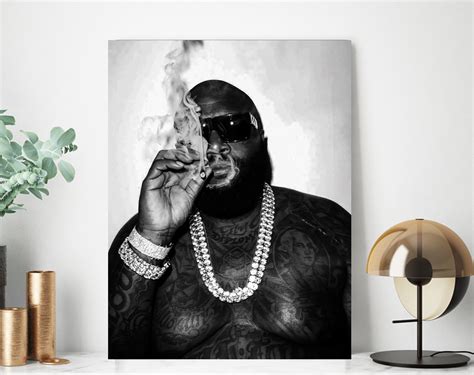Music Rick Ross Canvas Rick Ross Canvas Poster Poster Canvas Etsy