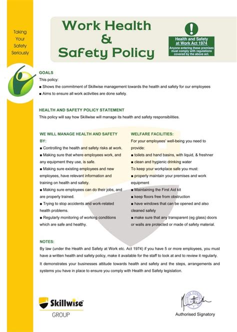 Work Health And Safety Policy