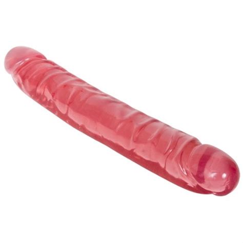 Crystal Jellies Jr Double Dong 12 Pink Sex Toys At Adult Empire
