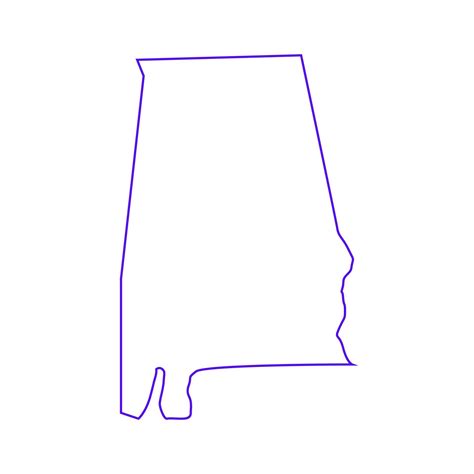 Alabama Map On White Background 8526445 Vector Art At Vecteezy