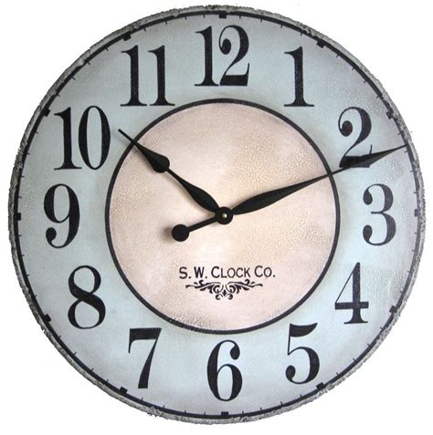Large Silver Wall Clock With Numbers Instituto
