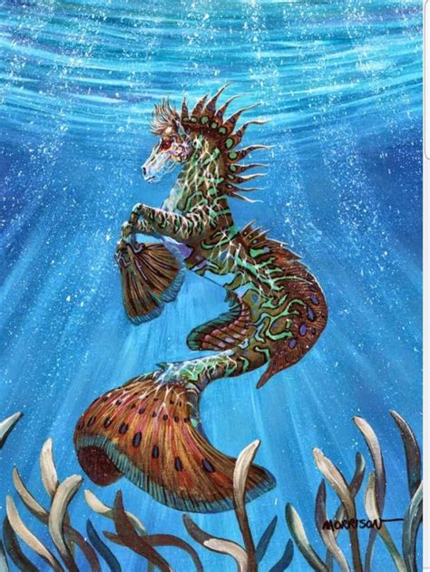 Hippocampus Mythical Creatures Art Fantasy Horses Mythical Creatures