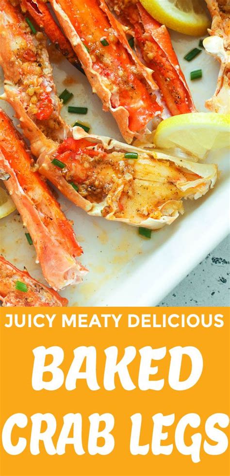 It'll be the first dish licked clean at your next party or potluck! Baked Crab Legs in Garlic Butter Sauce | Recipe | Baked crab legs, Crab legs recipe, Cooking ...