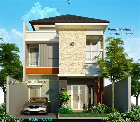Desain rumah minimalis modern 2 lantai. Desain Rumah Minimalis 2 Lantai lebar 7m | Jasa Desain Rumah