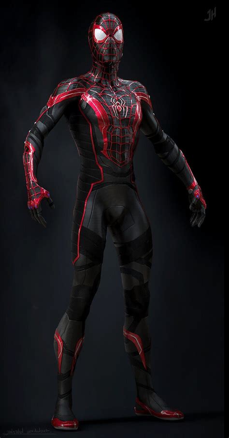 Artstation Spiderman Suit Miles Morales Jonathan Hernandez In 2021
