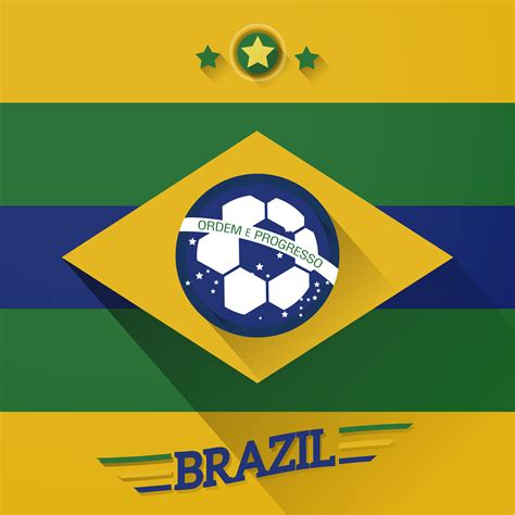 Brazil Soccer Flags Sign 621842 Vector Art At Vecteezy