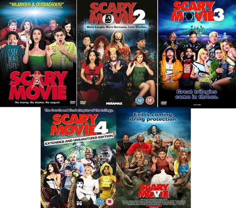 Scary Movie Complete Dvd Collection 5 Discs Boxset 1 2 3 4 5