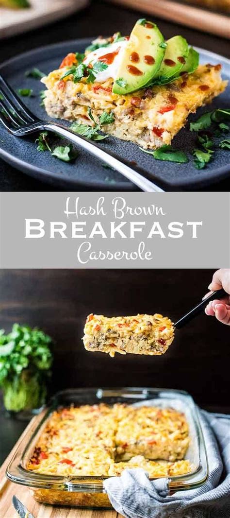 This bacon, egg, and hashbrown casserole is one of our all time favorite savory breakfast dishes. Overnight Hash Brown Breakfast Casserole | Recipe in 2020 | Breakfast recipes casserole ...