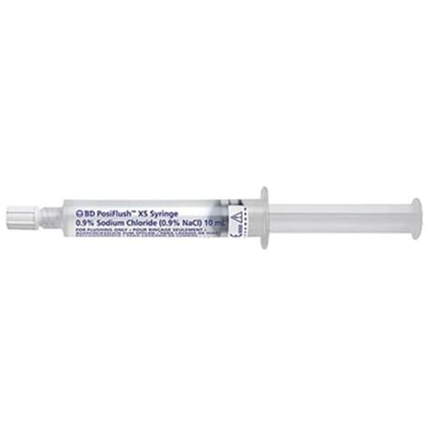 Bd Posiflush Externally Sterile Xs Saline Flush Syringe 10ml Pack
