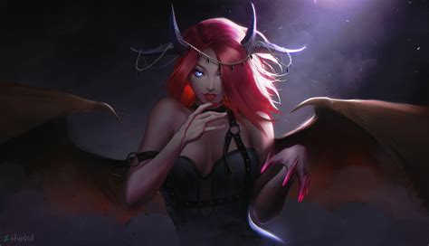 Download Wings Fantasy Succubus Hd Wallpaper By Hyuhd