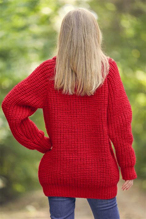 Red Wool Sweater Supertanya Supertanya