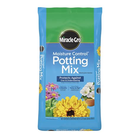 Miracle Gro Moisture Control Potting Mix Cu Ft Feeds Up To