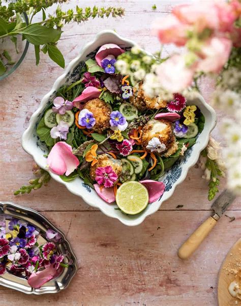 Vibrant Edible Flower Salad Frolic And Fare