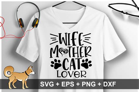 Wife Mother Cat Lover Graphic By Orindesign · Creative Fabrica