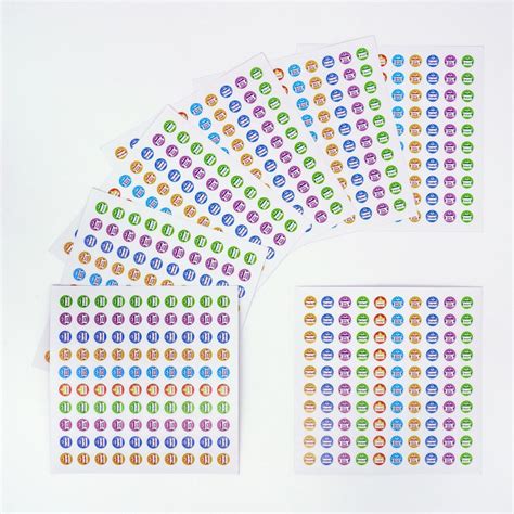 Fun Stickers 10mm Multicolour Stars Award Stickers Including Great Work