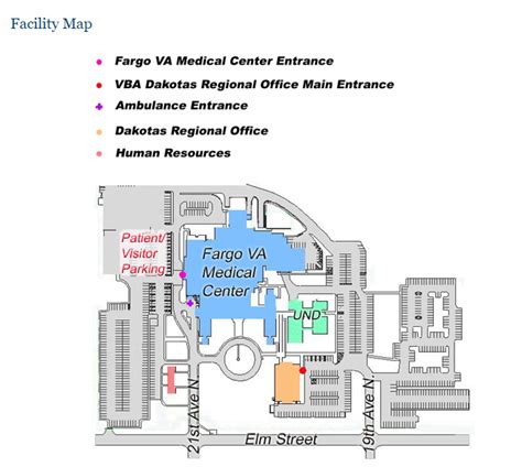 Campus Map Va Fargo Health Care Veterans Affairs