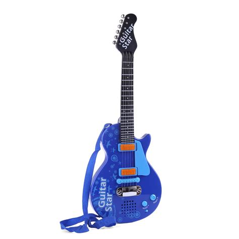 Ksl355830 Electric Guitar Musical Instrument Toy For Children Blue