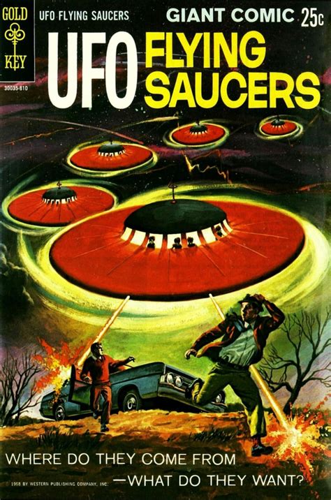 Vintage Sci Fi Comic Poster Ufo Flying Saucers Etsy