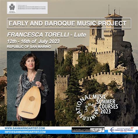 Francesca Torelli Project San Marino International Music Summer Courses