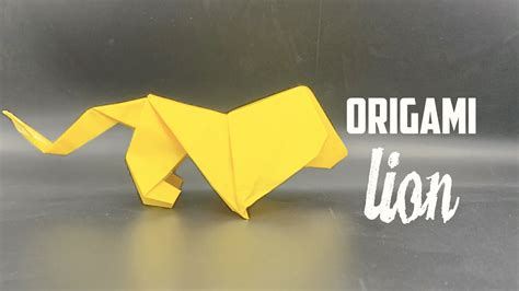 Origami Lion Easy Origami Lion Youtube