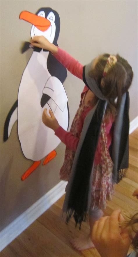 Party Game Pin The Bowtie On The Penguin Penguin Birthday Party