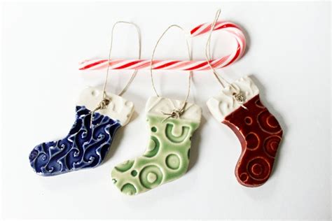 Christmas Stocking Ornaments Set Of Three