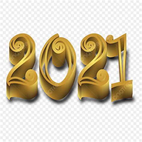 Feliz Ano Novo 2021 Ouro Png PNG 2021 Png Fundo Transparente Imagem