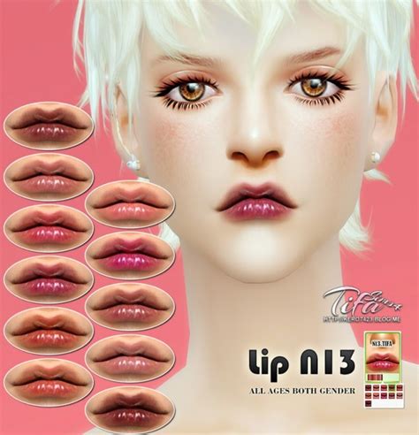 Tifa Sims Lips N13 Sims 4 Downloads