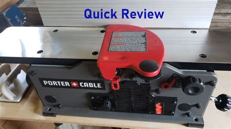 Porter Cable 6 Inch Jointer Review Youtube