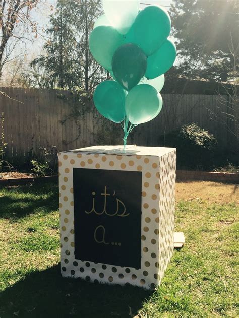 Gender Reveal Box I Made For My Dear Friend Dishwasher Box Covered In
