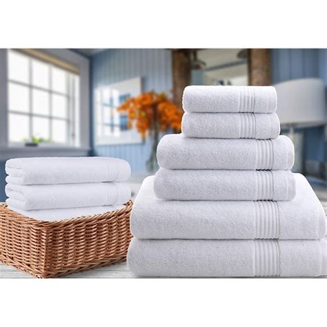 Showed signs of wear in laundry evaluations. Luxury Towel Set for Bathroom & Kitchen,BH12,SG Sourcing INC