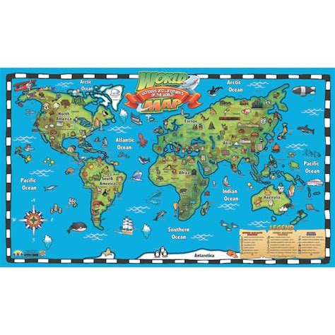 Popar World Map Interactive Wall Chart Michaels