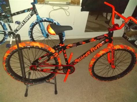 2021 Se Bikes Orange Camo Blocks Flyer Nib Bmx Racing Quadangle Pk