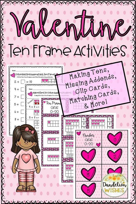 Valentine Math Ten Frame Activities Ten Frame Activities Ten Frame