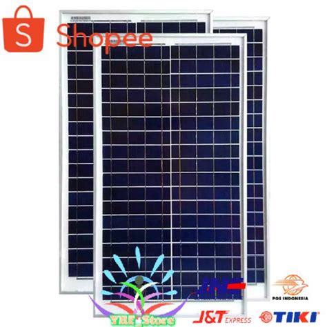 Solar Cell Panel Tenaga Surya 25 WP | Shopee Indonesia