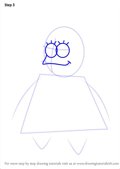 Step By Step How To Draw Margie Star From Spongebob Squarepants