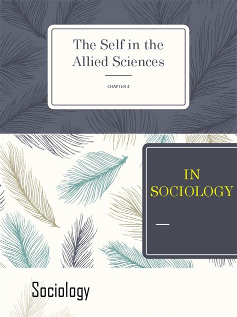 The Self In The Allied Sciences Self Sociology Free 30 Day Trial