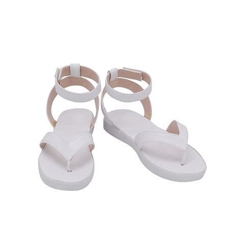 Buy Kimetsu No Yaiba Zenitsu Agatsuma Cosplay Shoes White Sandals