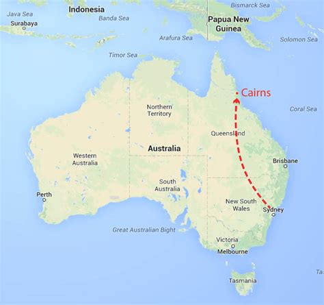 Cairns Australia Map