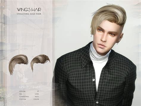 Unilateral Male Hair To1208 By Wingssims Emily Cc Finds