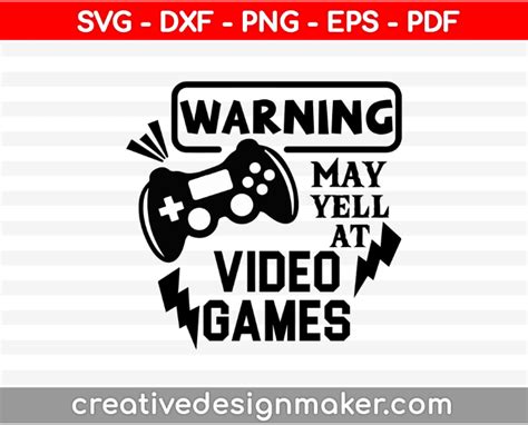 Gamer Girl Gaming Svg Dxf File Stencil Silhouette Cameo Cricut Clip Art